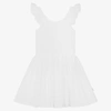 MOLO GIRLS WHITE ORGANIC COTTON DRESS