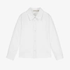 EVERYTHING MUST CHANGE BOYS WHITE RIBBED COTTON SHIRT