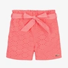 GUESS GIRLS PINK BRODERIE ANGLAISE SHORTS