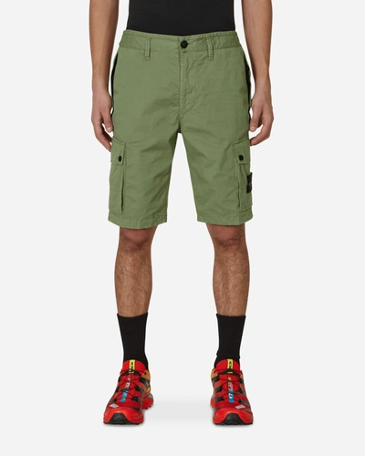 Stone Island Slim Fit Cargo Shorts Sage In Green