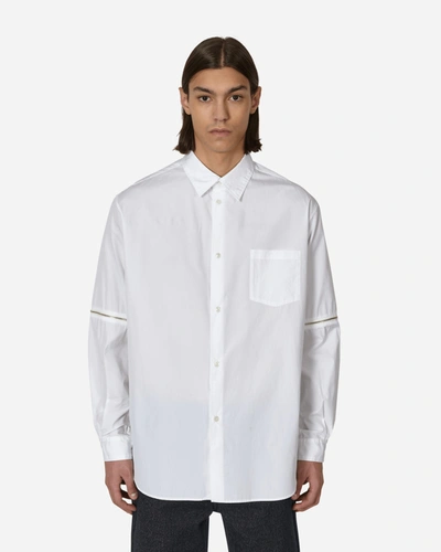 Undercover Zipper Shirt In White