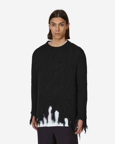 Kiko Kostadinov Cedid Crewneck Sweater Midnight In Black Kiko Kostadinov Cedid Crewneck Sweater Midnight In Black