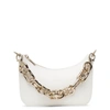 CHRISTIAN LOUBOUTIN LOUBILA CHAIN WHITE MINI SHOULDER BAG