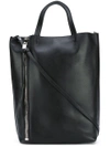 ELENA GHISELLINI side zip tote bag,B0721BLACK12021877