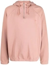 Apc Ethan Half-zip Hoodie In Fad Rose Poudre