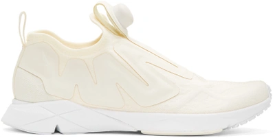 Reebok Off-white Pump Supreme Guerilla Sneakers In Cream