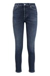 Agolde Nico High-rise Slim Jeans In Denim