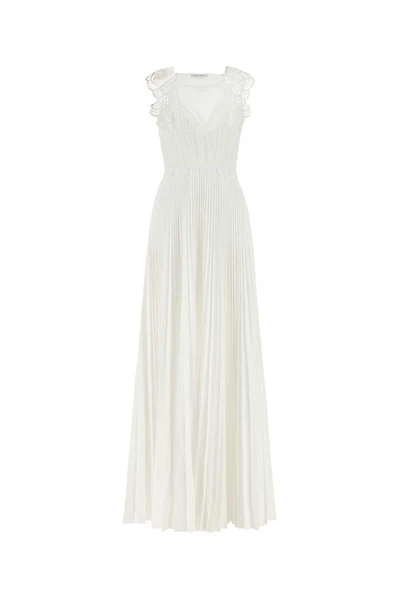 Alberta Ferretti Long Dresses. In White
