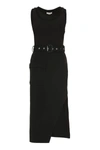 Alexander Mcqueen Asymmetric Hem Tank Dress In Black