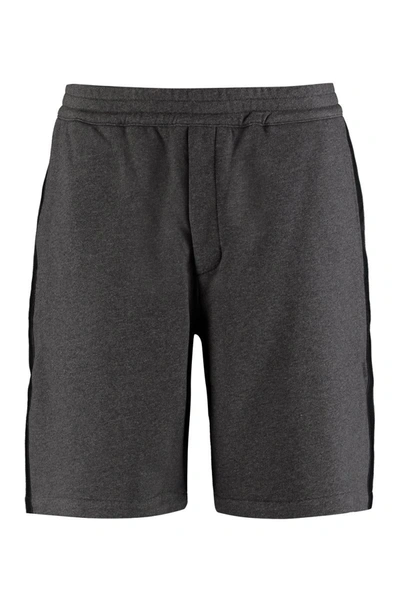 Alexander Mcqueen Cotton Bermuda Shorts In Grey