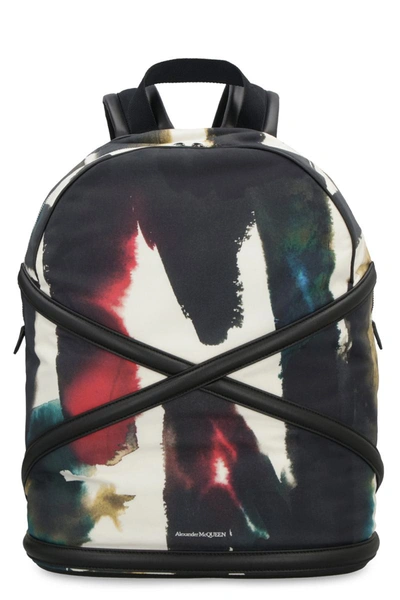 Alexander Mcqueen Graffiti Backpack In Multicolor
