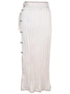 LOEWE Loewe Pleated Midi Skirt,S2175050FAWHITE