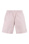 Alexander Mcqueen Skull Print Swim Shorts In Pink