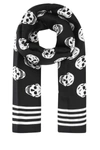 Alexander Mcqueen Alexander Mc Queen "skull Biker" Scarf In Printed