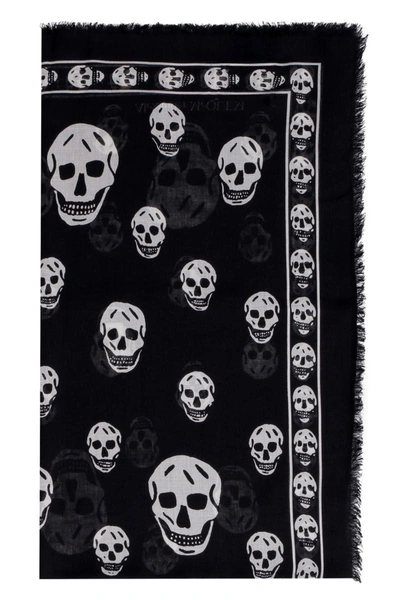 ALEXANDER MCQUEEN ALEXANDER MCQUEEN SKULL PRINT SCARF