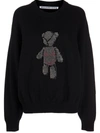 ALEXANDER WANG ALEXANDER WANG PULLOVER WITH CRYSTAL CLOTHING