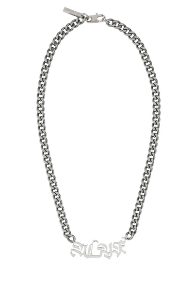 Alyx Calligraphy Logo Chain Necklace In Grey