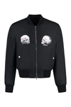 Amiri Long-sleeved Baseball Jacket In Black