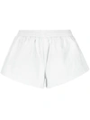 Balenciaga Flared Elasticated-waist Shorts In Cream