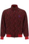 Baracuta X Needles Harrington Track Jacket In Jacquard Jersey In Multicolor