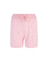 Barrow Pointelle-knit Shorts In Pink