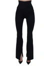 The Mannei High-rise Flared Trousers In Black