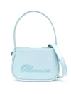 BLUMARINE BLUMARINE LOGO PATENT LEATHER HANDBAG