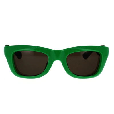 Bottega Veneta Eyewear Square Frame Sunglasses In Green