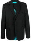 Botter Concealed-front Fastening Blazer In Black