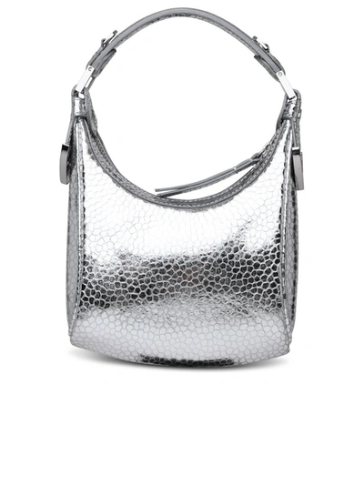 By Far Cosmo Top Zip Tote Bag In Silver