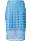 DIANE VON FURSTENBERG embroidered pencil skirt,10124DVF12025783