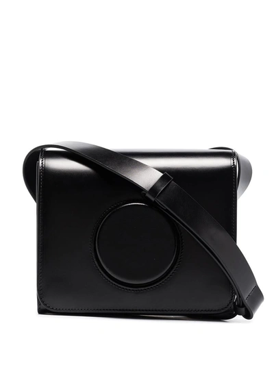 Lemaire Leather Shoulder Bag In Black