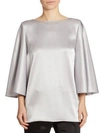 ST JOHN Liquid Satin Cape Top