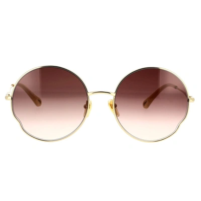 Chloé Sunglasses In Gold