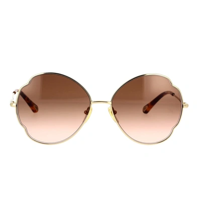 Chloé Sunglasses In Gold