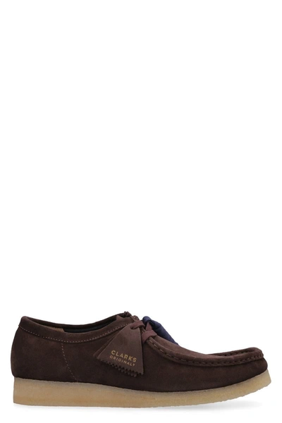Clarks Wallabee Suede Lace-up Shoes In Brown