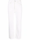 Totême Twisted Seam Denim Off-white In White