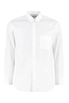 Comme Des Garçons Long Sleeve Shirt Featuring Button Cuffs In White