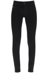 Diesel Low Waist Skinny Fit 2018 Slandy Jeans 12cm L32 In Black