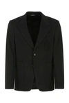 Dolce & Gabbana Black Stretch Viscose Blend Blazer In Black