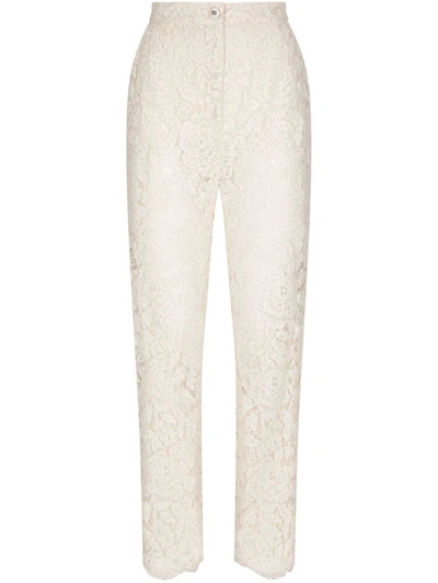 DOLCE & GABBANA DOLCE & GABBANA LACE TROUSERS