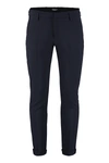 Dondup Roll-up Cuffs Tailored Trousers In Blue
