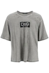 DOLCE & GABBANA DOLCE & GABBANA WASHED COTTON T SHIRT WITH DESTROYED DETAILING
