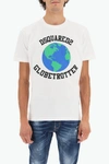 Dsquared2 Globetrotter Cool T-shirt In White