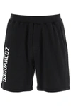 DSQUARED2 DSQUARED2 JERSEY BERMUDA SHORTS WITH LOGO