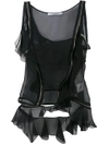 Givenchy One Shoulder Top In Black