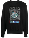 Ferrari Graphic-print Cotton Sweatshirt In Black