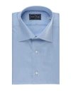 FRAY FRAY REGULAR FIT SHIRT IN WHITE AND LIGHT OXFORD COTTON