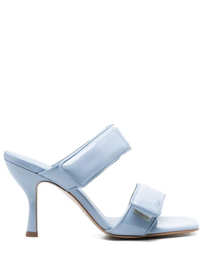 Gia Borghini Giaborghini Two Strap Sandals Shoes In Blue