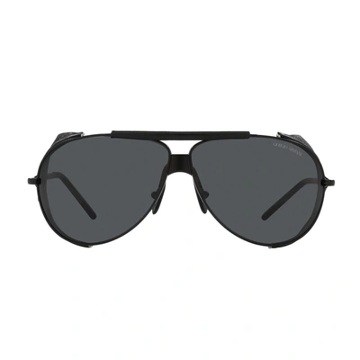 Giorgio Armani Sunglasses In Black Matte